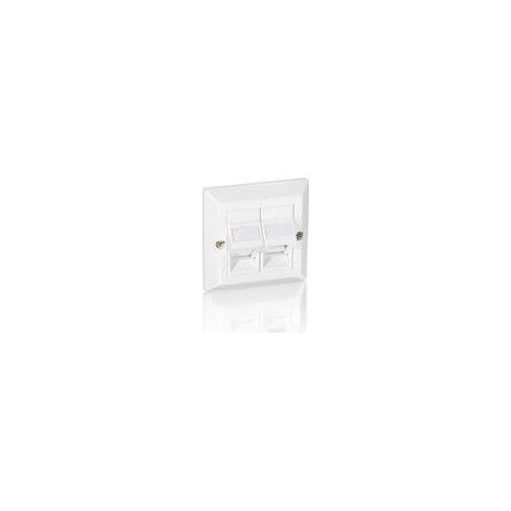 Equip 760301 piastra di finitura bianca per presa Keystone