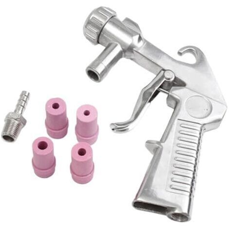 Kit De Pistolet De Sablage Pneumatique Kit De Sablage Pistolet De Sablage + 4 Buses + Connecteur