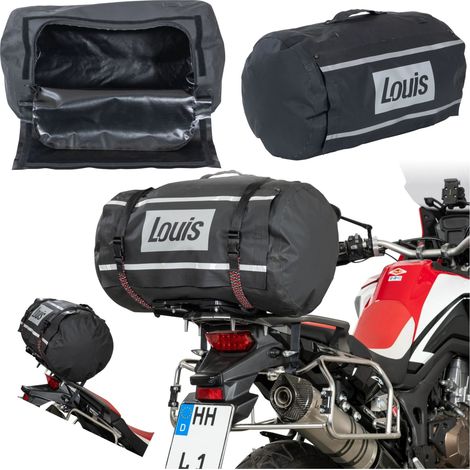 Bolsa enrollable impermeable para motocicleta de 50 litros, resistente al agua. (1/5)