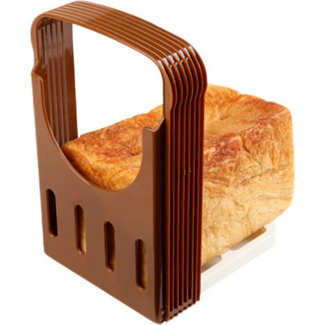 Trancheuse à Pain Pliable, Trancheuse pour Pain, Gâteau et Toast, Outils de Cuisson et Cuisine Portable (1/5)