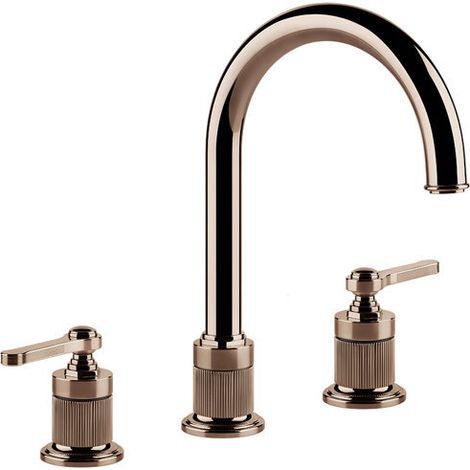 Gessi Venti20 Mezclador de lavabo de 3 orificios, proyección de