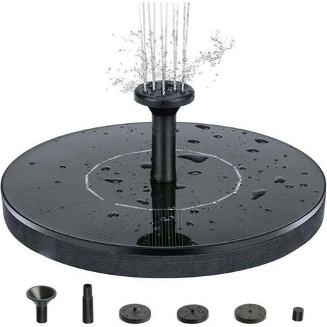 18cm Fontaine Solaire, Pompe à Eau Solaire Aucun Plantes Batterie ou Electricité pour Bassin / Piscine / Décoration de Jardin (1/3)