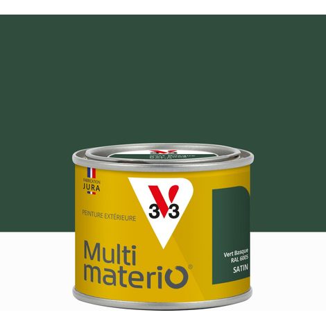 Multimaterio V33 Außenlack, Mehrkomponentenlack, Baskischgrün, seidenmatt, 0,125 l V33