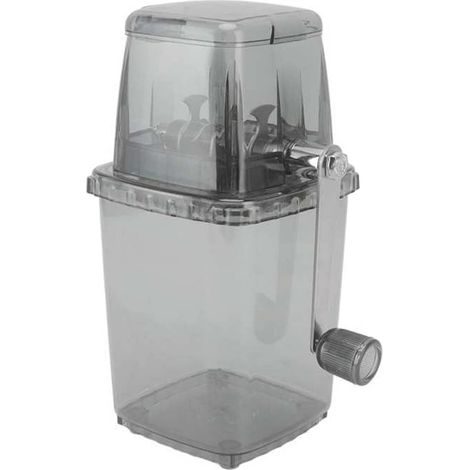 1 Broyeur à glace, Manuel, Acier inoxydable, Transparent, 1,25 L, Maison, Camping
