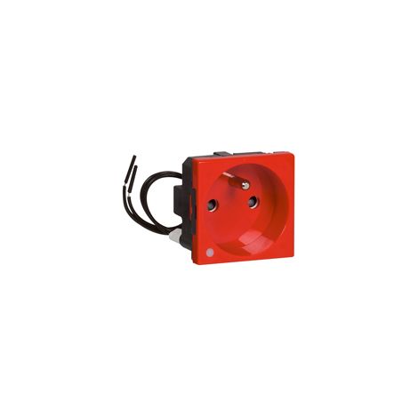 PRISE 2P+T F / B VOYANT BA ROUGE LEGRAND 077126