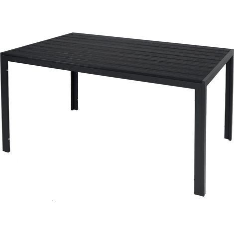 Alu Non-Wood Gartentisch anthrazit/schwarz 150x80x74cm-DMC372231 (1/3)