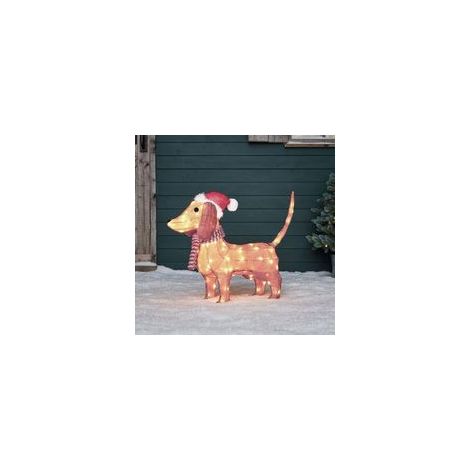 Decorazioni da giardino piatte 2D per esterni, statue da giardino per esterni, decorazioni natalizie, animali luminosi, luci da giardino a LED creative e impermeabili, sculture di animali illuminate -
