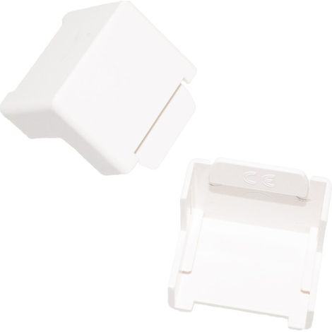 2 PZ Angolo Esterno Connettore Angolare Per Canaline Passacavi 30X10mm Made In Italy