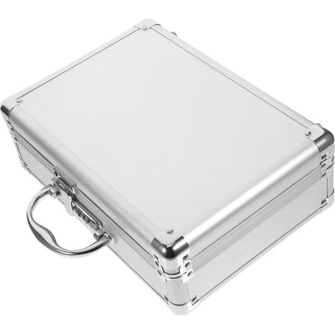 Mallette de Rangement Multifonction en Alliage d'aluminium avec Serrure à, résistante aux Chocs et rembourrée, Mallette de Rangement Portable pour Instruments et activités de (1/5)