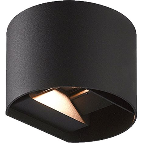 APPLIQUE TONDA DA PARETE LED 20W 1100L IP65 BIDIREZIONE NERO - PAPILLON