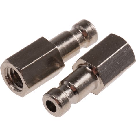 Raccord rapide pneumatique RS PRO, Filetage vers Femelle M5 Femelle M5 en Laiton ( Prix pour Paquet de 5 )