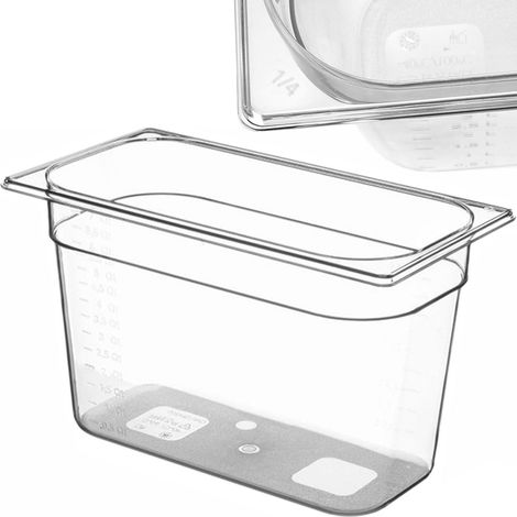 Bac Gastronorme 1/4 - 160x262xH98 mm - Ref 869529 - Hendi (1/4)