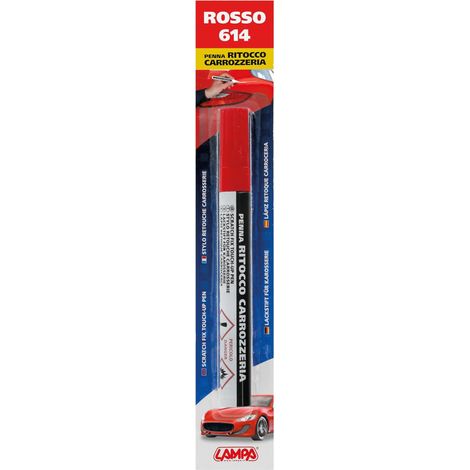 Penna ritocco carrozzeria - Rosso - 614