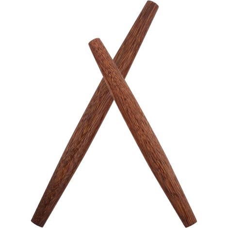 2 rouleaux à pâtisserie en bois massif 25 cm 30 cm surface polie accessoires de cuisson polyvalents pour pizza et raviolis (1/5)
