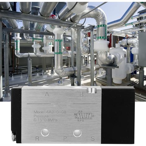 Vanne pneumatique 5 voies 2 positions 4A210-08 de haute qualité, entrée/sortie PT1/4 po (1/5)