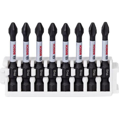 Set di punte per avvitamento Bosch Phillips 8 pezzi argento 50 mm