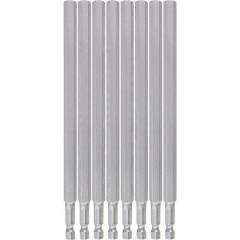 8-teiliges magnetisches Schraubendreher-Bit-Set, extra lange 200 mm manipulationssichere Schraubendreher-Bits aus S2-Stahl, 1/4"-Sechskantschaft für elektrische und manuelle Schraubendreher (1/5)