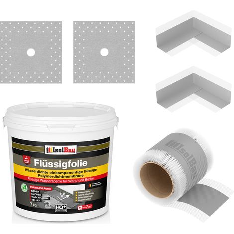 Dichtset 103G Liquid Foil 7kg 5m Cinta 2 x Esquinas 2 x Puños (1/5)