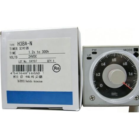 Relais temporisé multifonction H3BA-N DC24V, réglable, pour