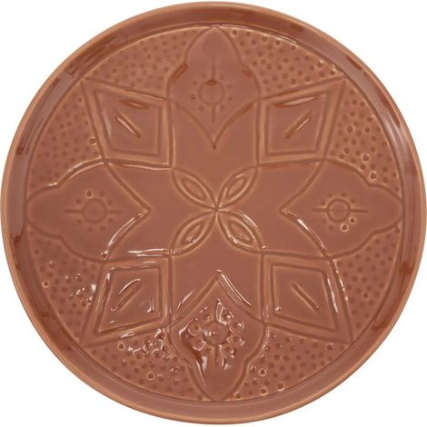 Lot de 6 Assiettes Plates "Sienna" 27cm Terracotta (1/2)