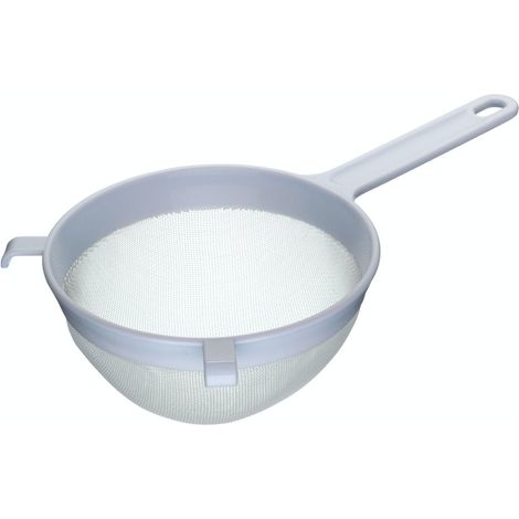 KitchenCraft Passoire ronde of en plastique avec mailles pour tamiser les purées et les bouillons, 18 cm - Gris
