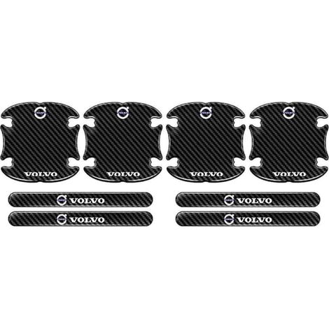 Lot de 8 protections pour poignées de porte Volvo XC60 XC90 XC40 S90 S60 V60 V40 - Protection contre les rayures pour les poignées de voiture (2 pièces) (1/5)