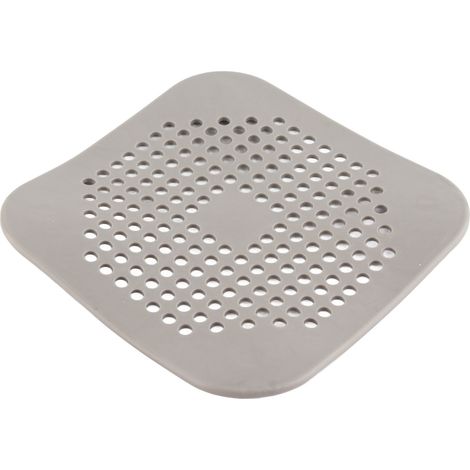 Filtre anti-cheveux en TPR pour bonde de douche, facile d'entretien et facile à nettoyer, pour salle de bain et cuisine (gris).