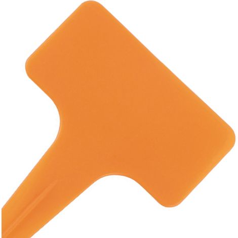 Packung mit 20 dicken, orange-gelben T-förmigen Gartenetiketten für Sukkulenten, Blumen, Gemüsegarten, robuste und langlebige Kennzeichnung. (1/5)