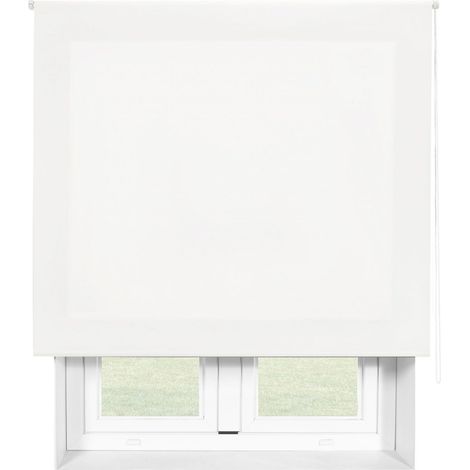 Estor Poliéster enrrollable opaco liso Crudo 170X175 cm