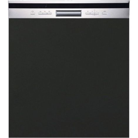 Façade pour lave-vaisselle semi intégrable Lovia Noir Mat L 60 cm (1/5)