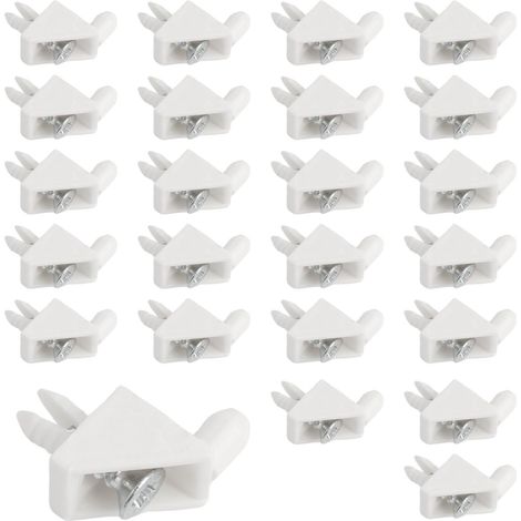 30 Stück weiße Regalhalterungen, Schrankregalhalterungen für IKEA PAX-Möbel, Regalträger 101558, Ersatzteile, Regalhalterungen (A)