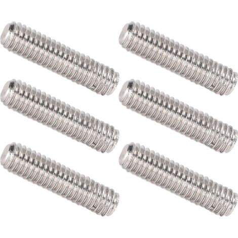 Lot de 50 vis sans tete acier inox A2-70 DIN 916 M2.5x10 vis de fixation mécanique boulonnerie auto meuble (1/5)