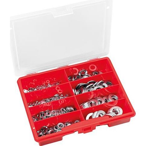 Mallette d’assortiment de rondelles DIN 125, 435 pièces