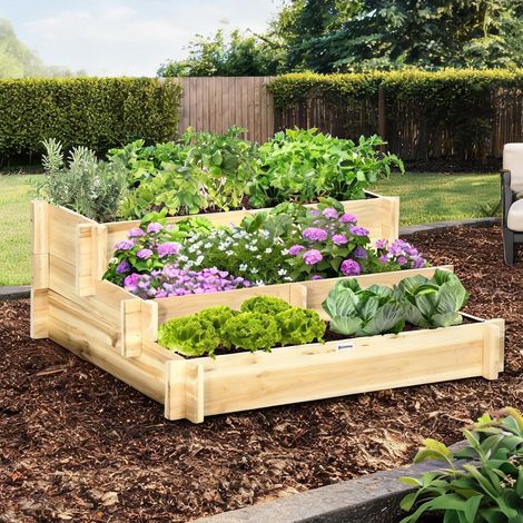Porte-plantes en tannenholz 93 x 93 x 35 cm (1/5)