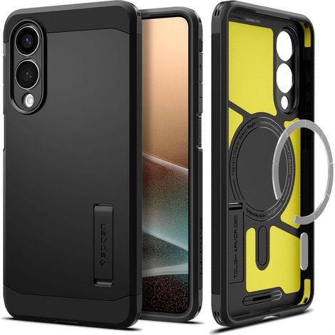 Funda Spigen Tough Armor MagSafe para Samsung Galaxy S25 Edge - negra (1/5)