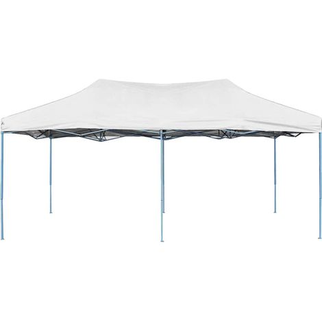 Maison Exclusive - Profi-Partyzelt Faltbar 3 x 6 m Stahl Weiß (1/5)