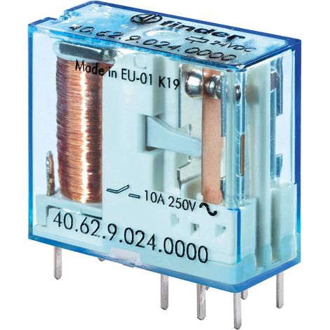 Finder 40.62.9.012.0000 Relè per PCB 12 V/DC 10 A 2 scambi 1 pz.