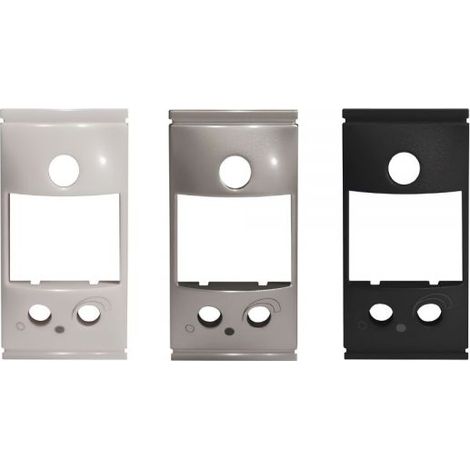 PERRY Kit di 3 frontalini di finitura:  Bianco lucido VIMAR PLANA  Silver lucido per VIMAR PLANA SILVER  Nero opaco per VIMAR ARKÈ NERO - 1PAFRM030VP