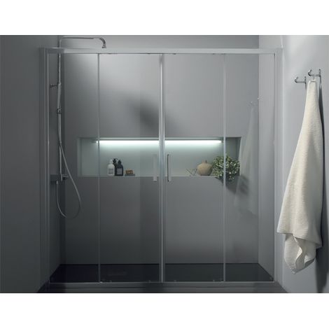 Porta doccia FPSC57 in cristallo 6 mm trasparente cm. 170 con (1/3)