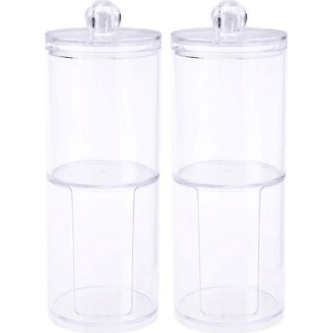 4 récipients ronds en plastique (1/3)