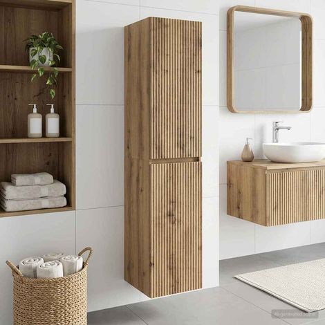 Mueble de baño montado en la pared Roble Artesanal