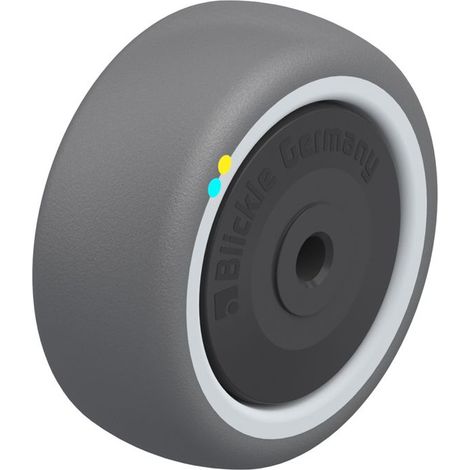 Ruota - BLICKLE - 80 mm - Poliuretano TPU - Durezza 94° shore A - Alta resistenza chimica