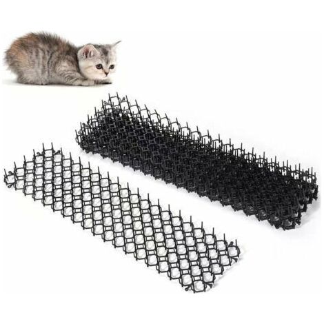 Anti-Chat avec Pointes, Lot de Tapis Anti-écailles pour Chat avec Pics, 45x33 cm Tapis Répulsif Chat Exterieur Pic Anti-Chat, Epine Grille Tapis Anti-Chiens pour Clôture de Jardin (1/5)