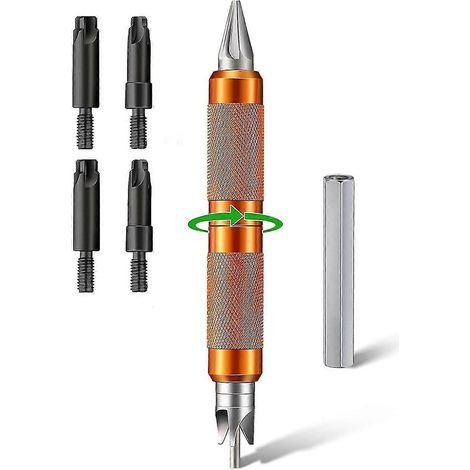 Multifunktionswerkzeug mit Sechskantadapter für Bohrer, Handentgratungs- und Anfaswerkzeug für Hartauftragung, zum Entfernen von Kratzern. (1/5)