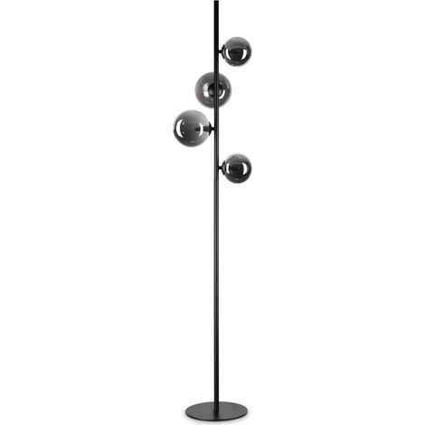 Piantana Contemporanea Perlage Metallo Nero 4 Luci G9 3W 3000K Luce Calda (1/2)