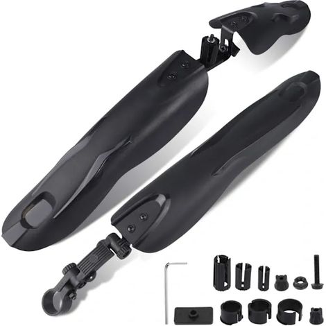 Universelles dreiteiliges, vollflächiges, breites und verstellbares Fahrradschutzblechset für 24/26/27,5/29 Zoll Fahrräder, Vorder- und Hinterradschutzbleche für Mountainbikes.