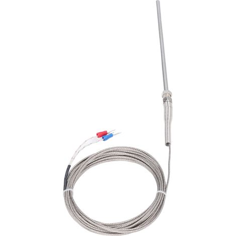 Sonde à thermocouple type K acier inoxydable 150 mm plage 0-600°C réaction rapide câble 5 m capteur de température (1/5)