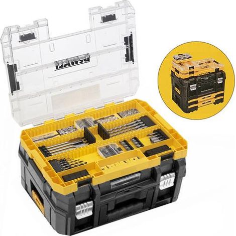 Dewalt DT70762 85PC Screwdriver Drill Bit Set HSS Large Toughcase + Tstak 2 Case
