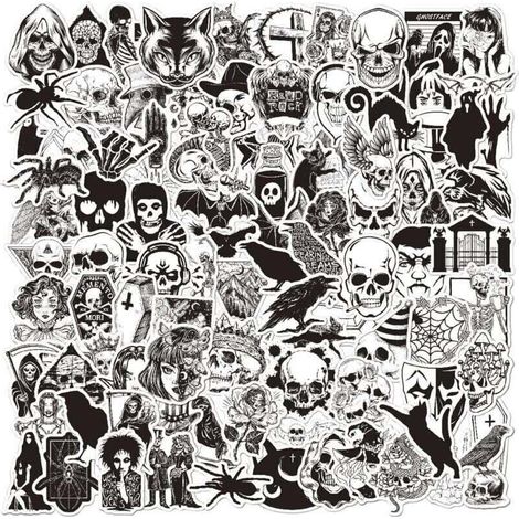 Autocollants décoratifs étanches en vinyle – Jagowa – Lot de 100 pièces pour téléphone, valise, armoire et cuisine