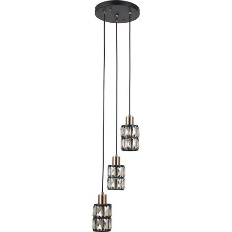 Lámpara colgante Italux MENFI PND442363BKGD